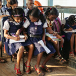 First priority for education goes to boys. Girls that are lucky enough to get a seat must study hard.