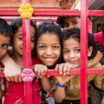 Twenty to 30 children visit the Lighthouse for free English and computer training daily.